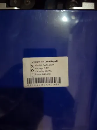 Комплект LiFePO4 CATL 202Ah 16 шт + Smart BMS Daly 16S 48V 200A Донецк