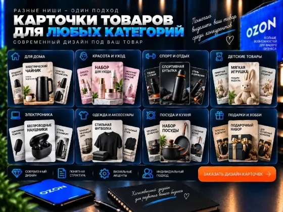 Инфографика карточки товаров для Ozon Ростов-на-Дону