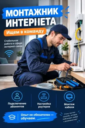Монтажник интернет Донецк
