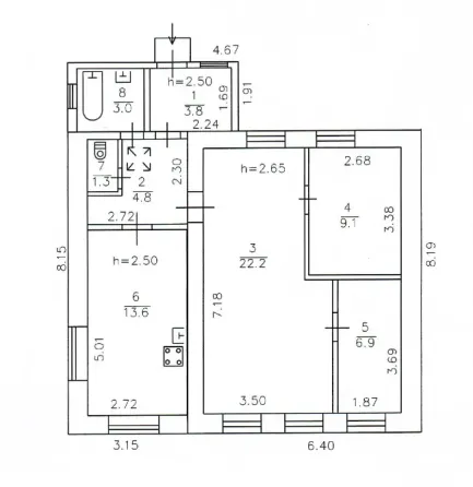 Продаётся дом | Донецк Киевский район, ул. Пришвина, 64,7 м² Донецк