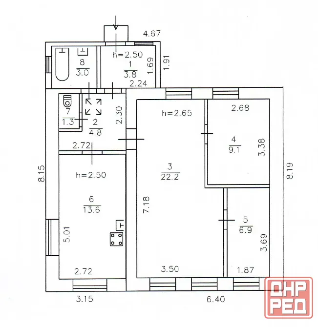 Продаётся дом | Донецк Киевский район, ул. Пришвина, 64,7 м² Донецк - изображение 4