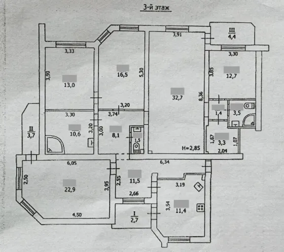Продажа от собственника 5-ти ком.кв., Автономка, 3/9 эт., 154 м.кв. - Макеевка-центр, ул. Руденко 36 Макеевка