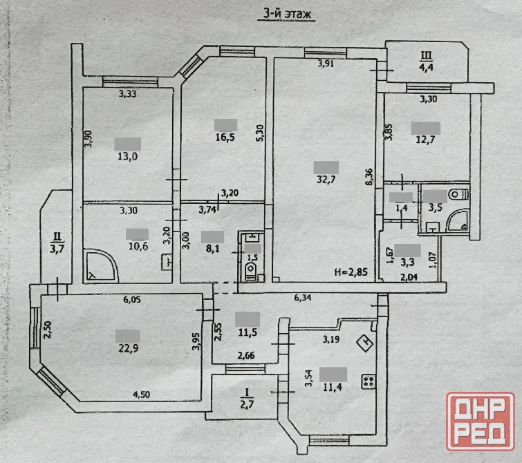 Продажа от собственника 5-ти ком.кв., Автономка, 3/9 эт., 154 м.кв. - Макеевка-центр, ул. Руденко 36 Макеевка - изображение 2