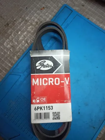 Поликлиновый ремень привода вспомогательных агрегатов Micro-V Gates 6PK1153 Макеевка