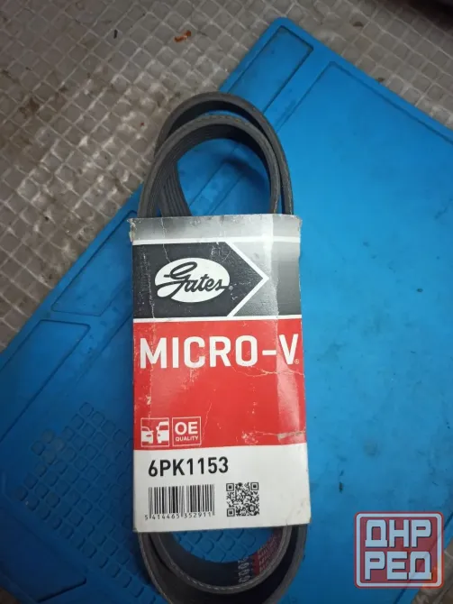 Поликлиновый ремень привода вспомогательных агрегатов Micro-V Gates 6PK1153 Макеевка - изображение 1