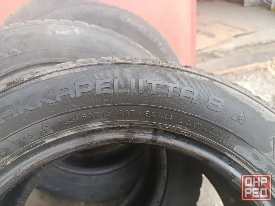 зимние шины бу 185/60/15 nokian Старобешево - изображение 2