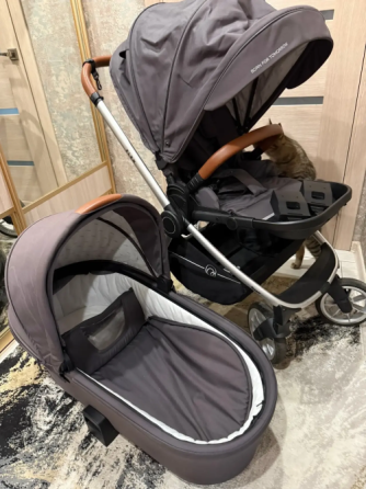 Коляска Rant Flex 3 в 1 + Игровой манеж + Колыбель Carrello Bloom + Электрокачели для новорожденных Донецк