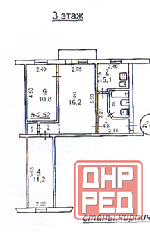 3-комн. квартира, 53,4 м², 3/4 этаж Мариуполь - изображение 8