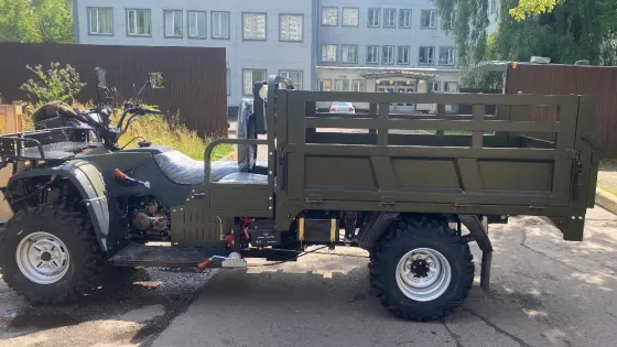 Грузовой квадроцикл с кузовом 1,8 м, г/п до 2 т, скорость 70 км/ч с доставкой Москва