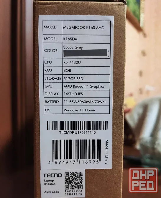 16" Ноутбук Tecno Megabook K16SDA Донецк - изображение 7
