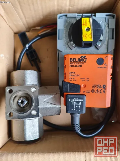 Продам трёхходовой клапан R331+привод к нему SR24A-SR(Belimo) новые Донецк - изображение 1