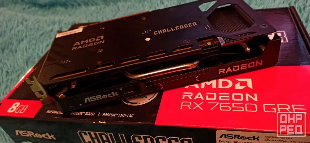 Видеокарта ASRock AMD Radeon RX 7650 GRE Challenger 8G OC Макеевка - изображение 1
