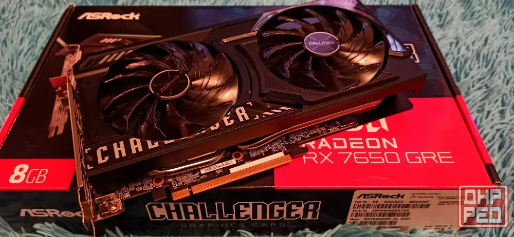 Видеокарта ASRock AMD Radeon RX 7650 GRE Challenger 8G OC Макеевка - изображение 6