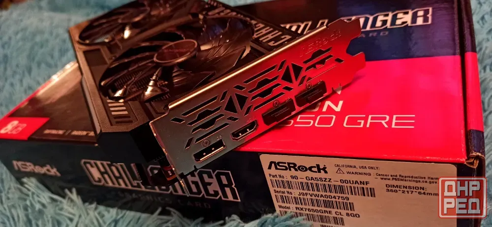Видеокарта ASRock AMD Radeon RX 7650 GRE Challenger 8G OC Макеевка - изображение 2