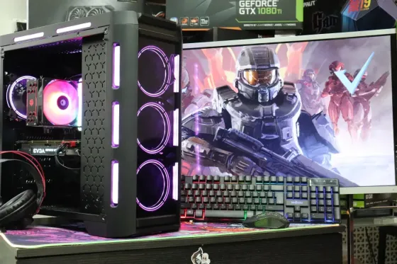 Игровой компьютер ryzen 5 5600 с видеокартой geforce rtx 5060, 32 gb и ssd nvme 500 gb Донецк