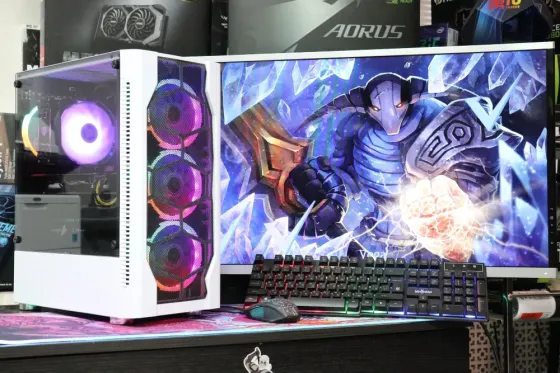 Игровой компьютер ryzen 5 5600 с видеокартой geforce rtx 5060, 32 gb и ssd nvme 500 gb Донецк