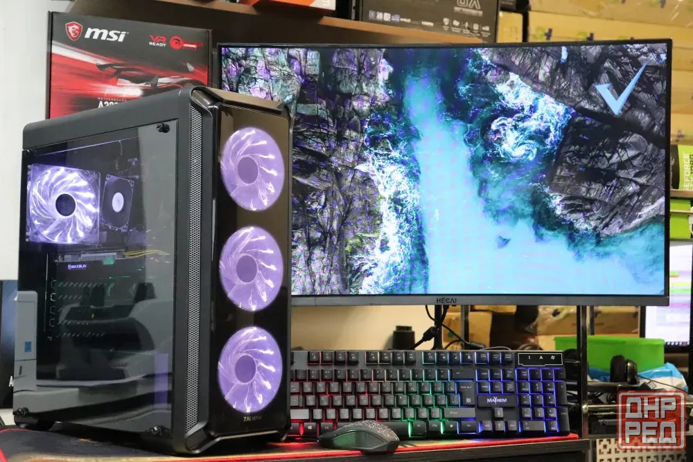 Игровой компьютер ryzen 5 5600 с видеокартой geforce rtx 5060, 32 gb и ssd nvme 500 gb Донецк - изображение 1