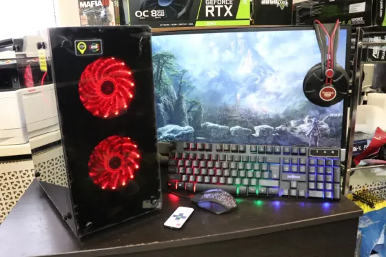 Игровой компьютер в наличии intel xeon e5-2670v2 с видеокартой geforce gtx 1050 ti, 16 gb и ssd 240 Донецк