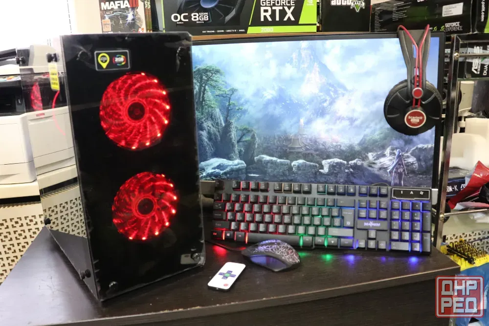 Игровой компьютер в наличии intel xeon e5-2670v2 с видеокартой geforce gtx 1050 ti, 16 gb и ssd 240 Донецк - изображение 1