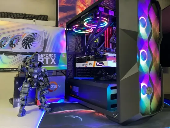 Игровой компьютер в наличии ryzen 5 3600 с видеокартой radeon rx 5700 xt, 16 gb и ssd 500 gb Донецк