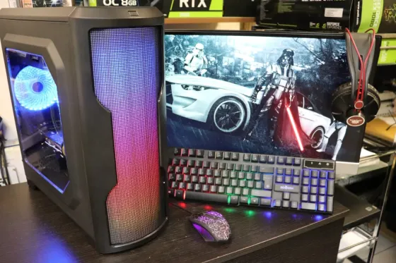 Игровой компьютер в наличии ryzen 7 7700 с видеокартой geforce rtx 5070, 32 gb ddr5 Донецк