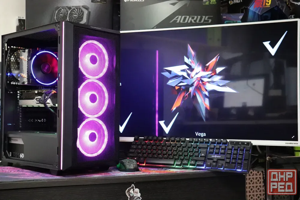 Игровой компьютер в наличии ryzen 7 7700 с видеокартой geforce rtx 5070, 32 gb ddr5 Донецк - изображение 2