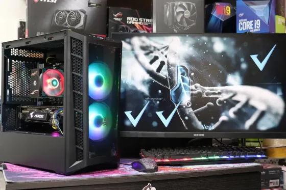Игровой компьютер в наличии intel core i5-14400f с видеокартой geforce rtx 3080, 16 gb и ssd nvme 50 Донецк