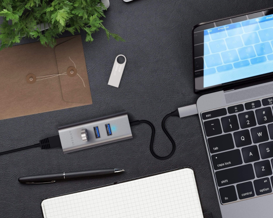 USB-хаб Satechi ST-TC2N1USB31AM 4 в 1, Hub 3.0, концентратор, разветвитель Донецк