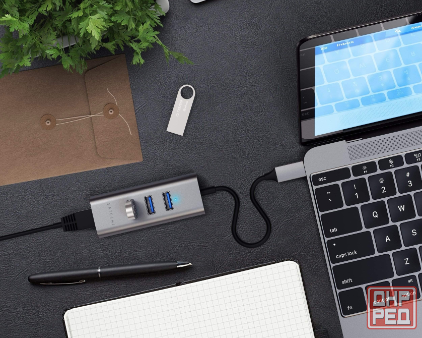 USB-хаб Satechi ST-TC2N1USB31AM 4 в 1, Hub 3.0, концентратор, разветвитель Донецк - изображение 3