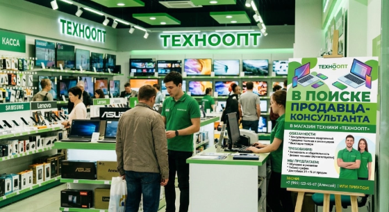 Продавец консультант мужчина в магазин техники Донецк