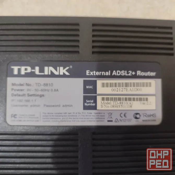 ADSL2+ Роутер tp-link td-8810 Донецк - изображение 3