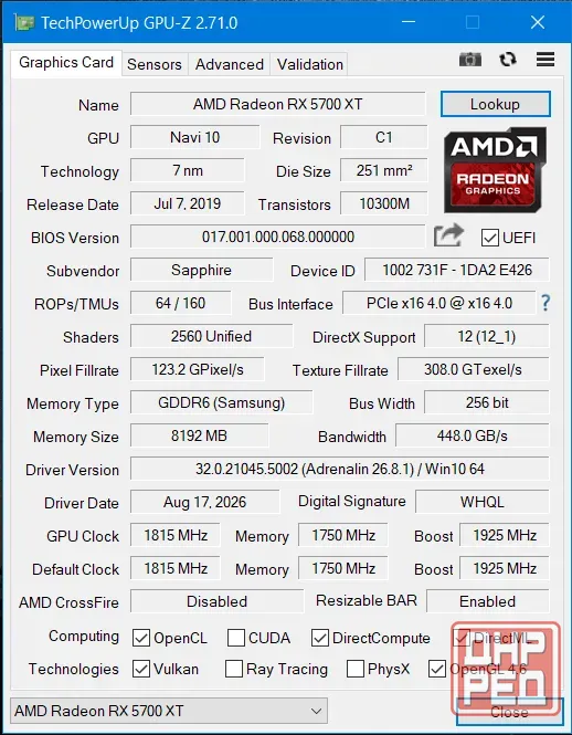 Видеокарта Sappire RX 5700XT Pulse 8Gb Донецк - изображение 8