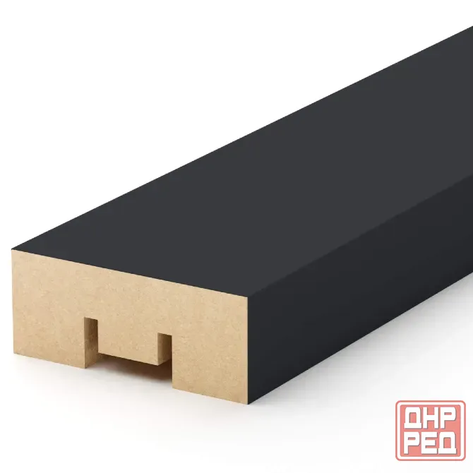 Интерьерная рейка Мдф Stella Бриона Black 16*40*2700 (уп.8шт.) Донецк - изображение 3