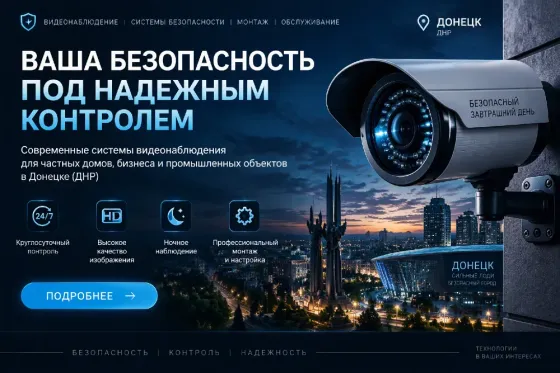 Установка видеонаблюдение донецк днр Донецк