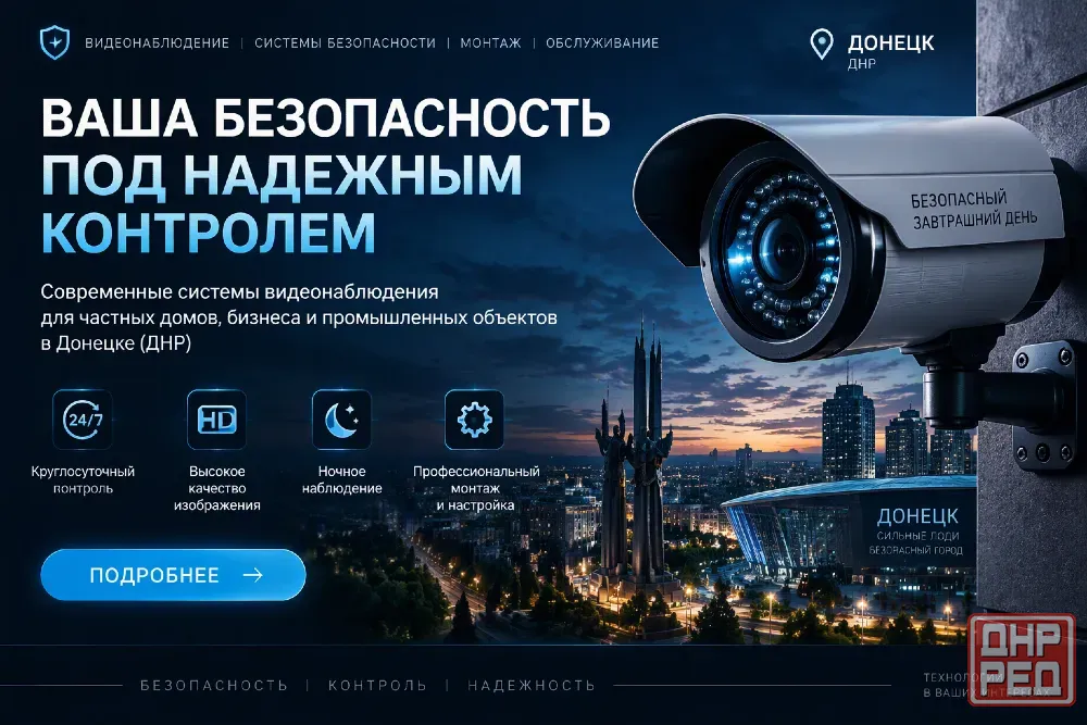 Установка видеонаблюдение донецк днр Донецк - изображение 1