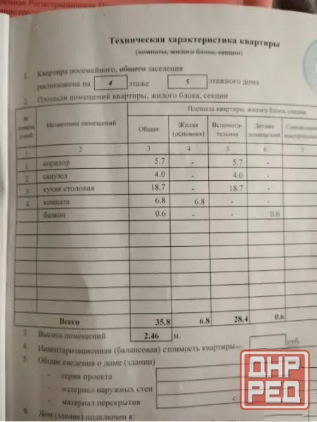 Продаю 1-комнатную квартиру в Кировском районе, Текстильщик Донецк - изображение 2
