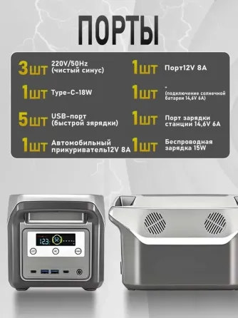 Портативная электростанция зарядная станция с розеткой 220 w Донецк