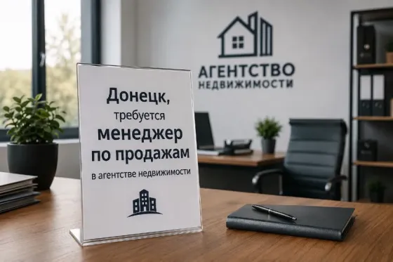 Требуется сотрудники в агентство недвижимости Донецк