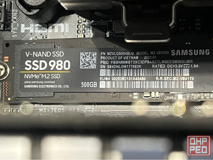 SSD Samsung 980 на 500 гб (модель MZ-V8V500 Донецк - изображение 1