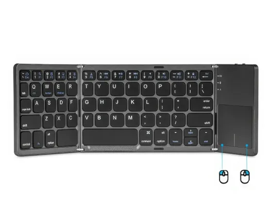 Складная Bluetooth клавиатура с сенсорной панелью Донецк