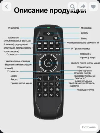 Пульт Мышь беспроводная Air Mouse G7V Pro 2,4g, Донецк