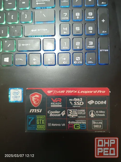 Игровой Ноутбук msi gp -72 mvr- 7 rfx Макеевка - изображение 2