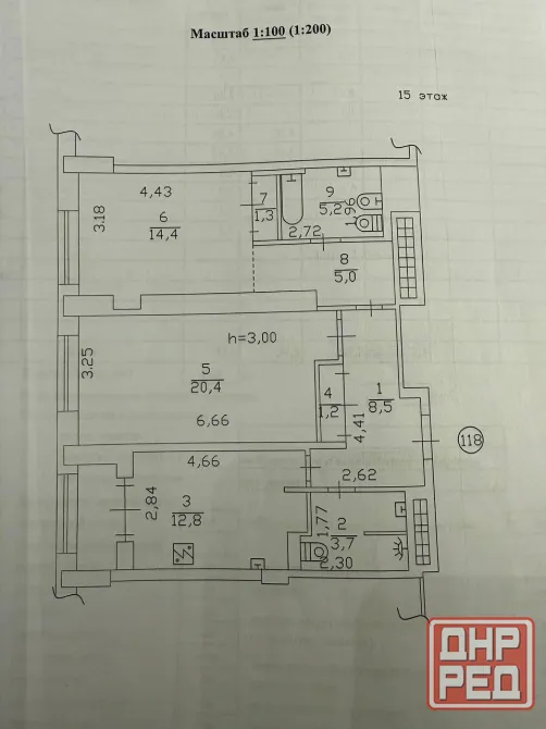 Продажа 2-комнатной в Калининском районе. Жк Диск. Консьерж, охрана 24/7, система видеонаблюдения Донецк - изображение 9