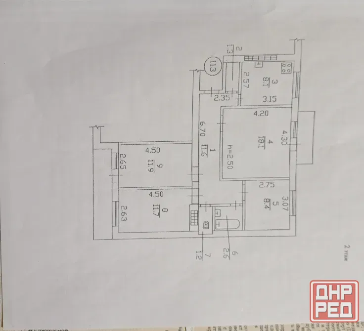 Продажа 4- х комнатной квартиры в Пролетарском районе, ул. Раздольная Донецк - изображение 1