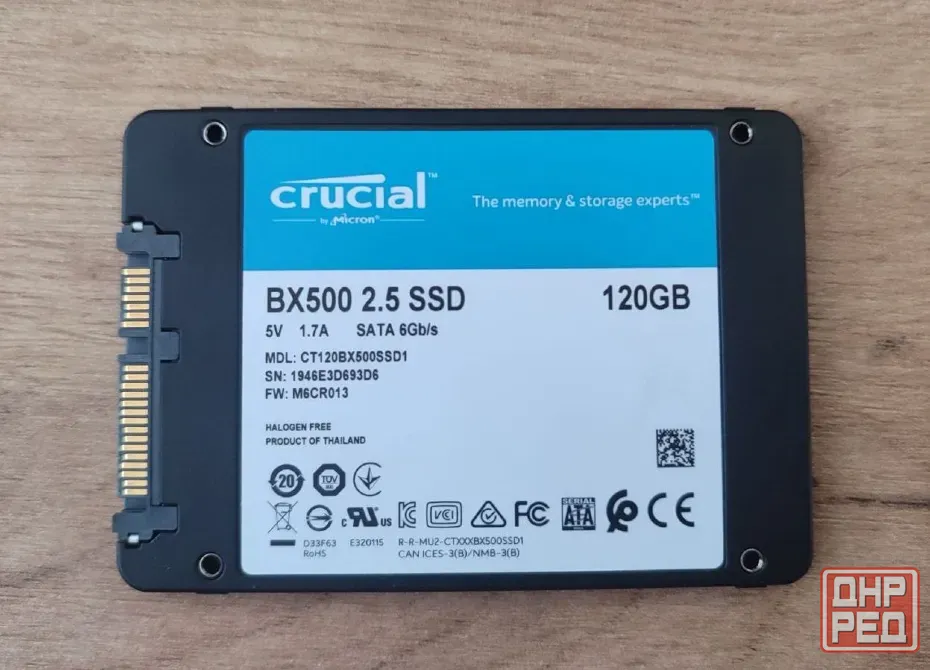 SSD sata Crucial 120gb Донецк - изображение 1