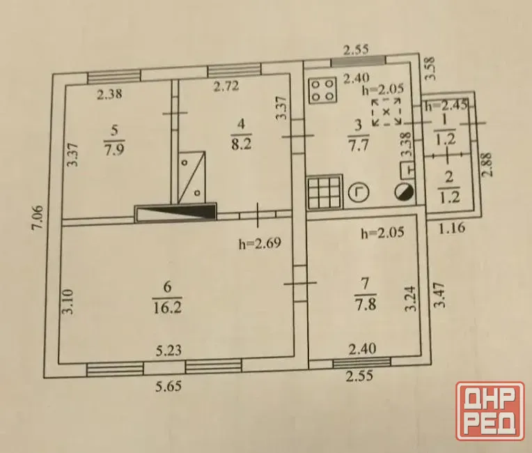 3х комн. Дом, 10 сот. Приватизированной Земли, Газовое отопл. + печь, Октябрьский Донецк - изображение 12