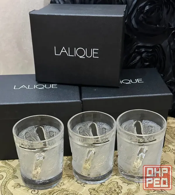 Стаканы 6 шт Lalique Сова Донецк - изображение 4