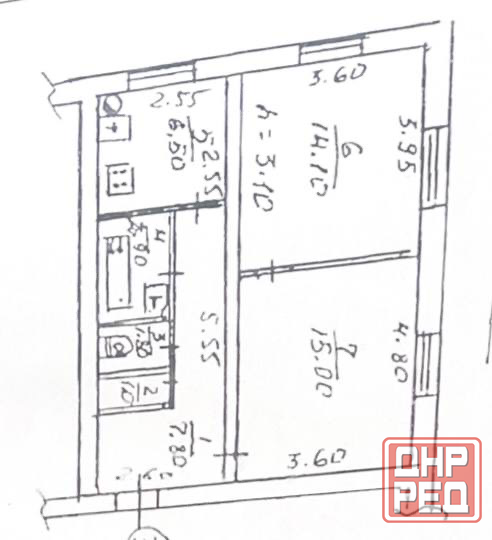 Продажа 2-х квартиры , пр. Ленинский Донецк - изображение 6