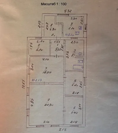 Продам жилой дом с газом 74 м.кв., 3.5 сотки - Макеевка, ул. Солнечная, пос. Октября Макеевка