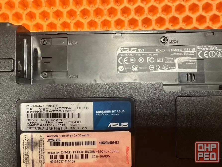 Ноутбук Asus N53T AMD A6-3400m DDR3 6Gb SSD256Gb Radeon hd 6520g Win10 акб почти не держит Донецк - изображение 3